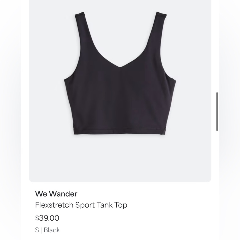 NWT We Wander cropped tank